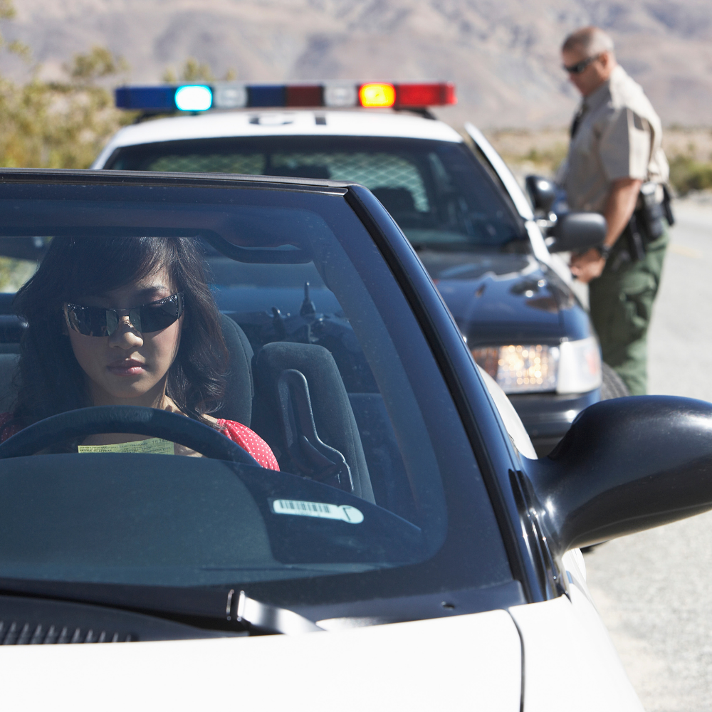pulling over driver